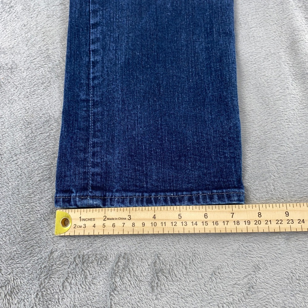 Express Jeans Mens 36x34 Blue Classic Straight Denim Pants Dark Wash Everyday - Picture 6 of 13